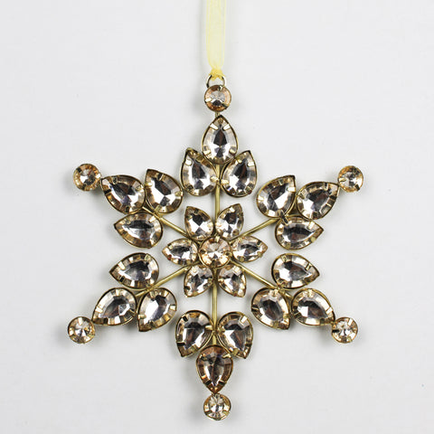 Golden Metal, Beaded Snowflake