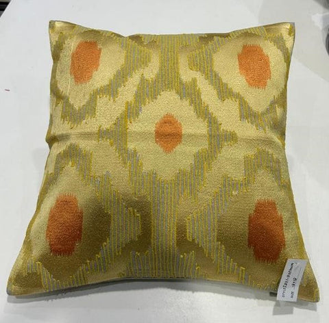 Machine Embroidery Cushion Cover , Front  & Back Cotton Chambray, With Concealed Zip