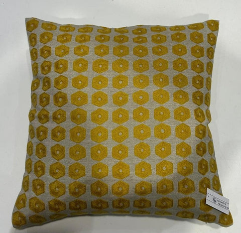 Aari Embroidery Cushion Cover ,Front  & Back Cotton Chambray, With Concealed Zip