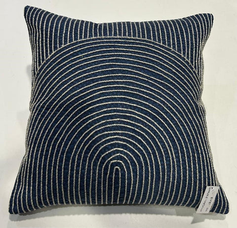 Machine And Aari  Embroidery Cushion Cover ,Front  & Back- Cotton Casement, With Concealed Zip