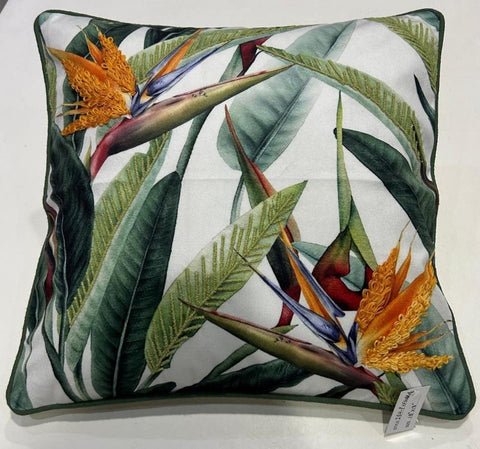 Digital Printed With Machine Embroidery Cushion Cover Made On Front & Back Poly Velvet, With Concealed Zip