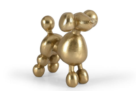 Anatomical Balloon Poodle Dog  (M) Gold