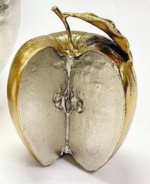 Cut-Apple Sculpture  (S) Gold / Nickel