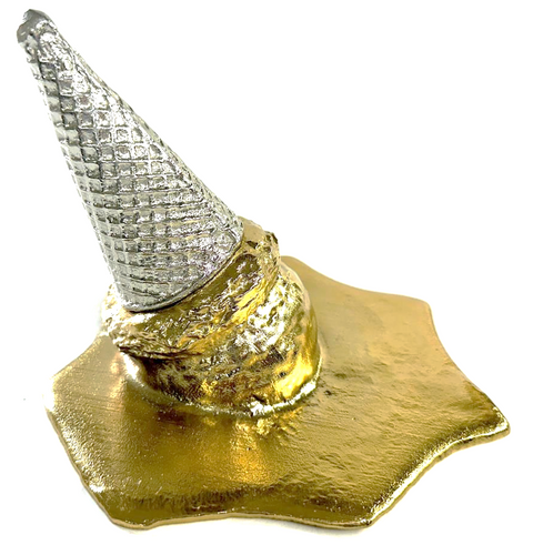 Spilled Ice-Cream Cone (M) Nickel / Gold