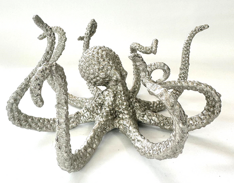 Anatomical Octopus Sculpture (M) Nickel