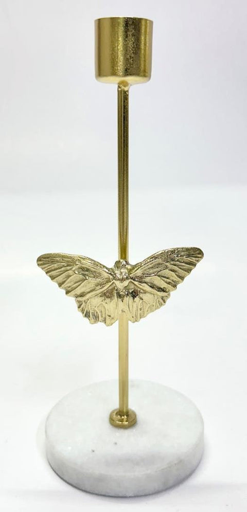 8In Minimalist Taper Holder (Moth)  Gold