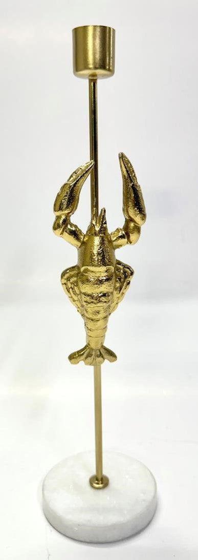 10In Minimalist Taper Holder (Lobster)  Gold