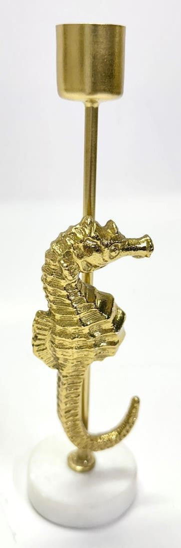 8In Minimalist Taper Holder (Seahorse)  Gold