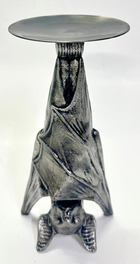 Hanging Bat Taper Holder (M) Aged Aluminum