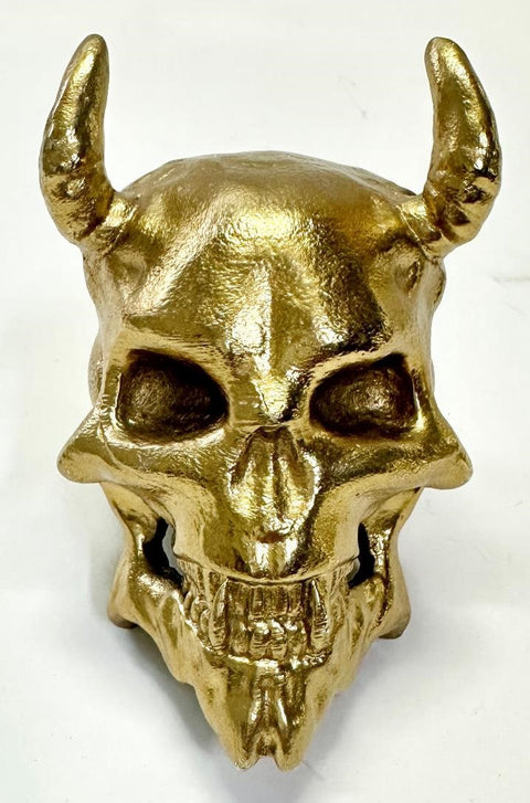 Deamon Head Paper-Weight  Gold