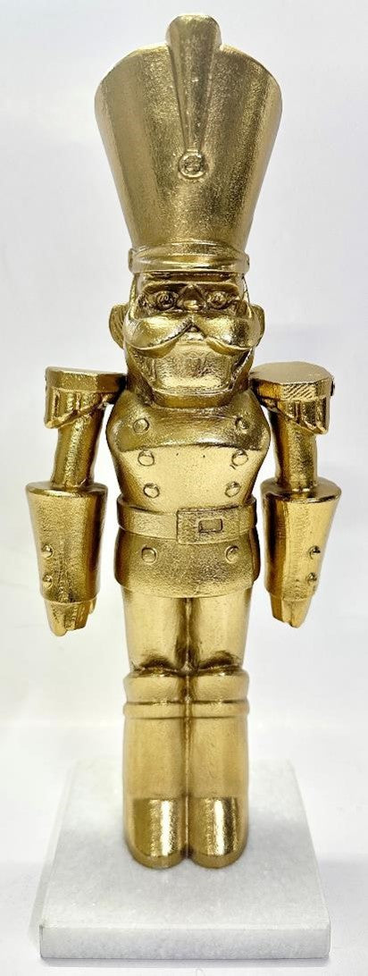 Nut-Cracker Sculpture On Base (L) Gold