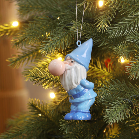 Christmas Blue Dwarf Ornament - Playful Holiday Décor