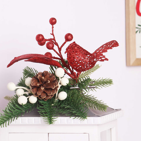 Christmas Mt23 Bird Clip 1 Pdqb - Red