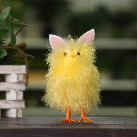 Furry Easter Chick-Yellow