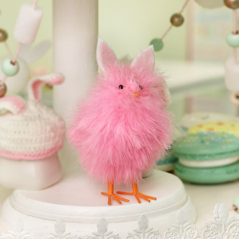 Furry Easter Chick-Pink