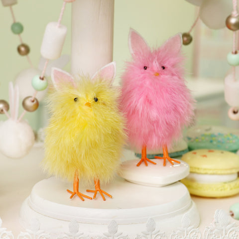 Furry Easter Chick-Yellow
