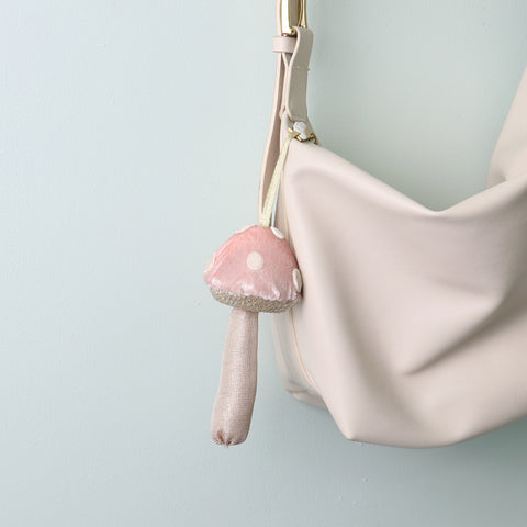 Mushroom Hanging Ornament-Pink