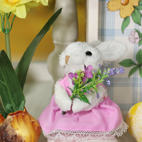 Sisal Bunny Décor-Rose