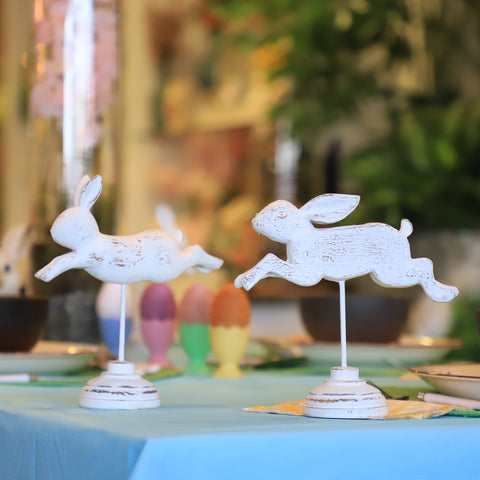 Vintage Resin Rabbit Décor