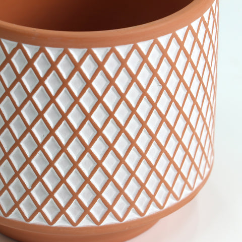 Vase en céramique de 4,14 x 3,74 po