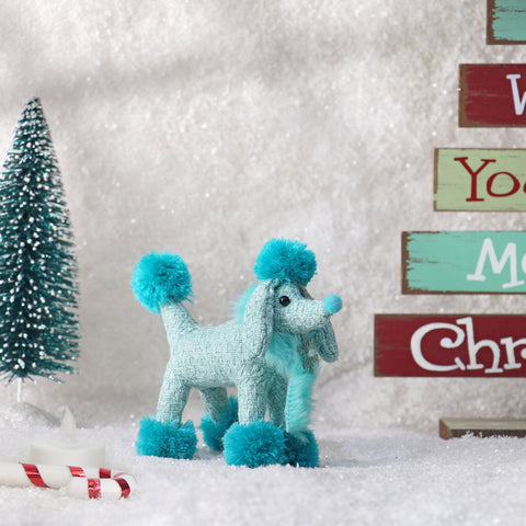 CHRISTMAS 6*3*4.5in BLUE DOG ORNAMENT