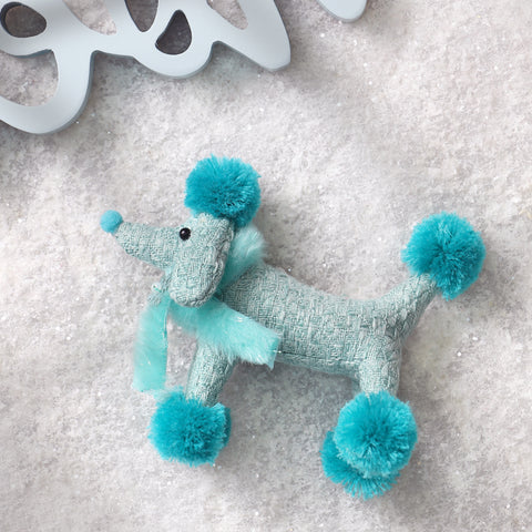 CHRISTMAS 6*3*4.5in BLUE DOG ORNAMENT