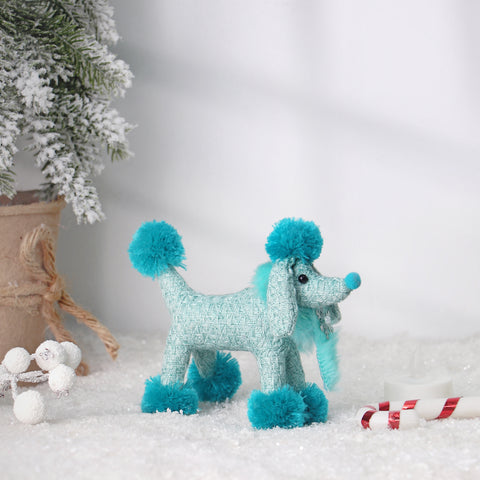 CHRISTMAS 6*3*4.5in BLUE DOG ORNAMENT