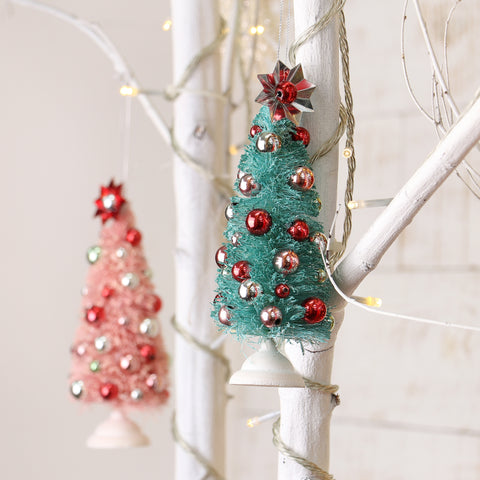2.5*2.5*6.5IN CHRISTMAS TREE ORNAMENT - GREEN