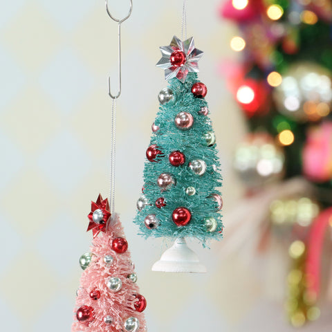 2.5*2.5*6.5IN CHRISTMAS TREE ORNAMENT - GREEN
