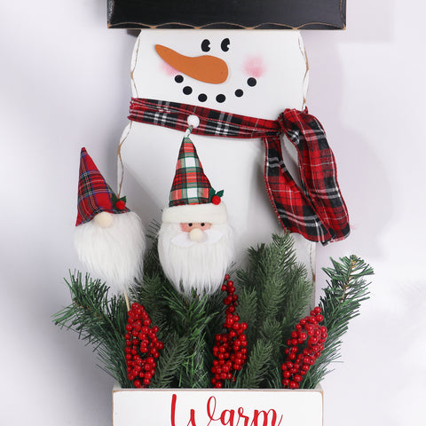 CHRISTMAS MT23 10IN FABRIC PICK 1 PDQB - GNOME W/PLAIDS HAT