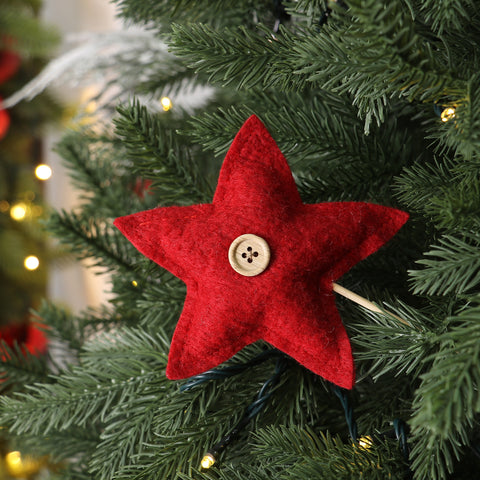 CHRISTMAS MT23 10IN FABRIC PICK 1 PDQB - RED STAR