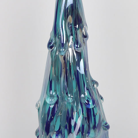Set Of 2 Glass Tree Cone Decoration | Glass Vase | Table Centerpiece