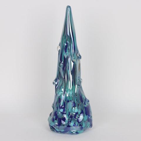 Set Of 2 Glass Tree Cone Decoration | Glass Vase | Table Centerpiece