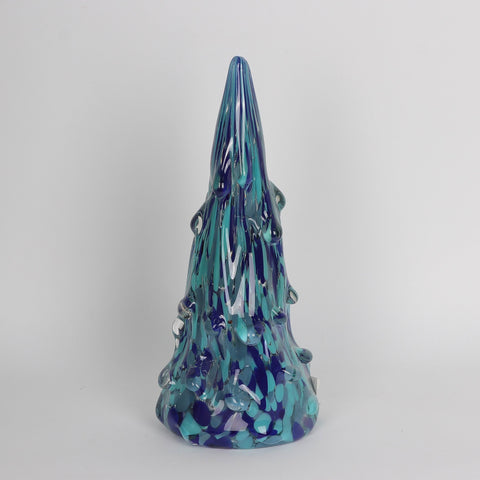 Set Of 2 Glass Tree Cone Decoration | Glass Vase | Table Centerpiece