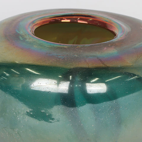 Set Of 2 Glass Pot Decoration | Glass Vase | Table Centerpiece