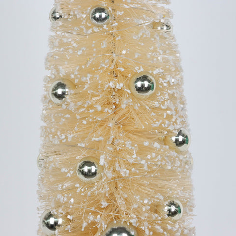Christmas 6.0*24.0''Snowy Tree Deecor W/Plastic Balls | Christmas Decor | Festive Holiday Decoration