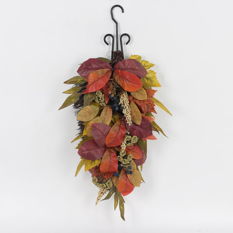 Harvest Blue Berry Leaves Swag for Seasonal Decor