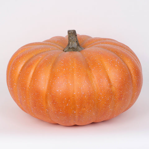 13" Orange Flat Pumpkin