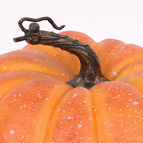 9" Orange Flat Pumpkin