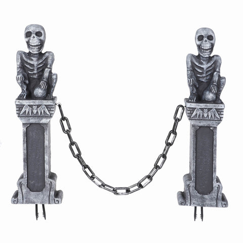Halloween Skeleton Fence: Spooky Outdoor Decoration