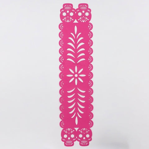 Day of the Dead Pink Papel Picado Table Runner