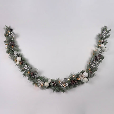 Garland Pinecone 9'