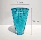 21*34Cm Blue Glass Pot Décor