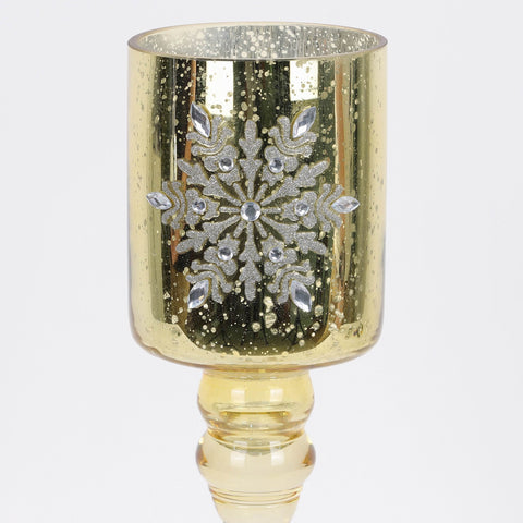 Christmas Glass Candle Holder