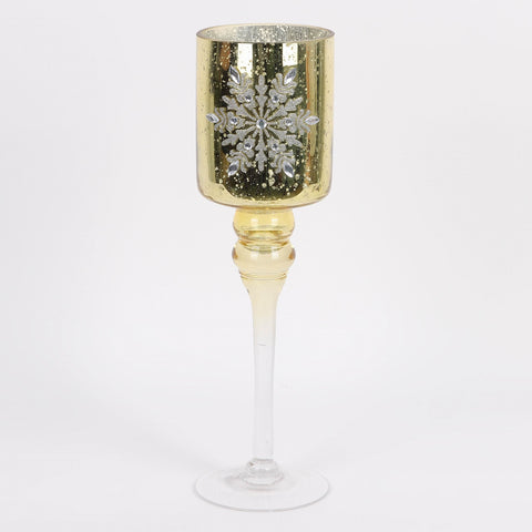 Christmas Glass Candle Holder