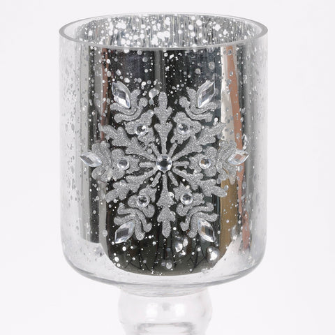 Christmas Glass Candle Holder