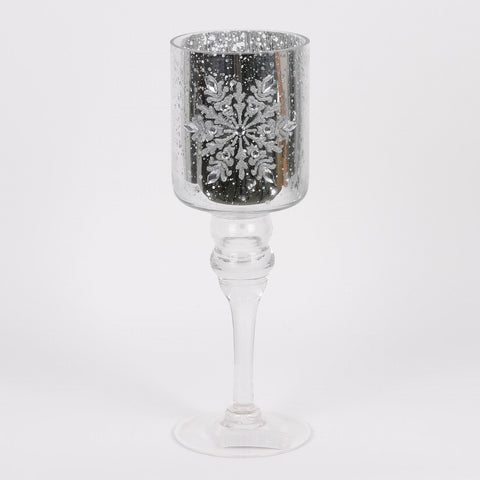 Christmas Glass Candle Holder