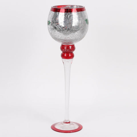 Christmas Glass Candle Holder