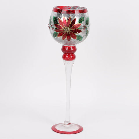 Christmas Glass Candle Holder