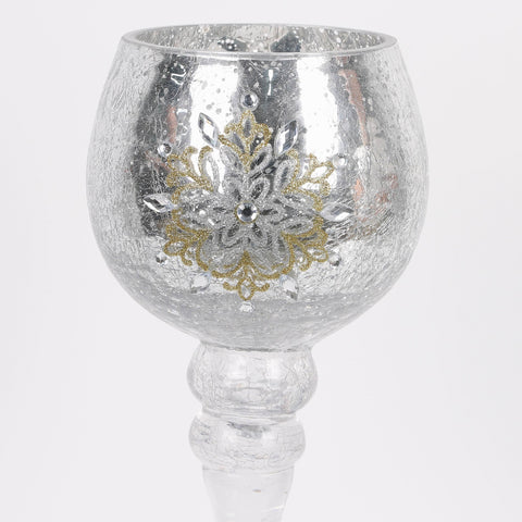 Christmas Glass Candle Holder